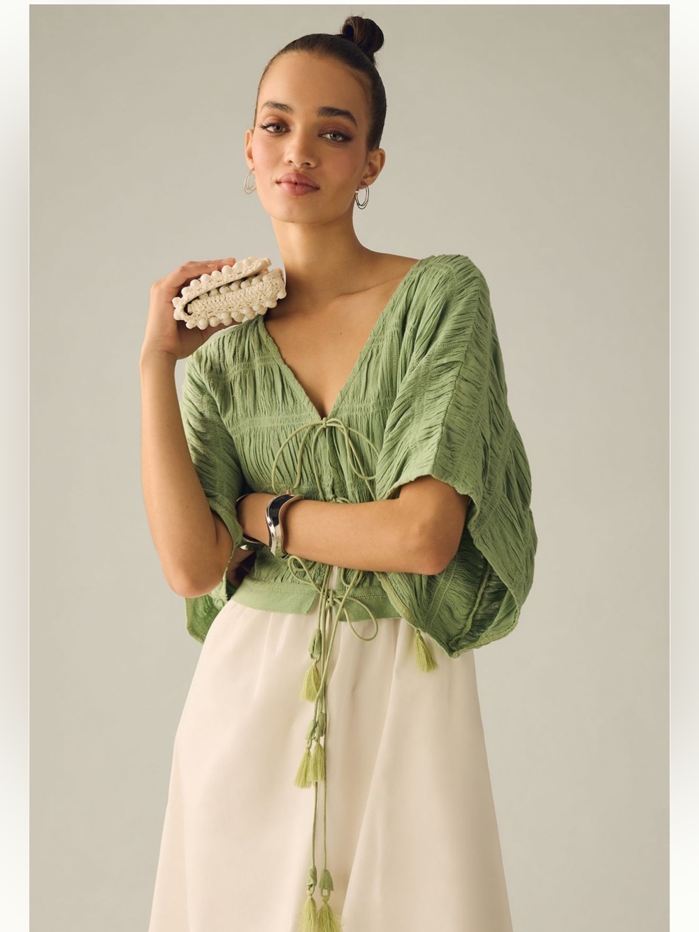 Anthropologie Tie-front Poncho